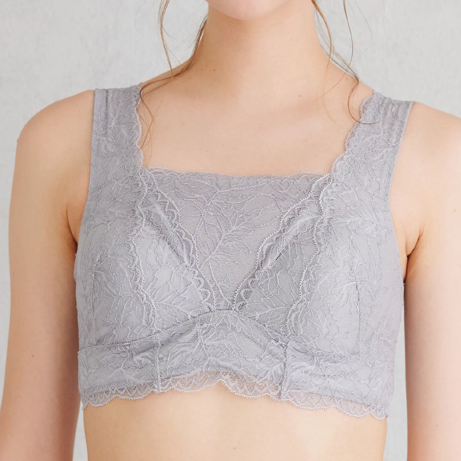 ピタッとブレないブラ(グレー)