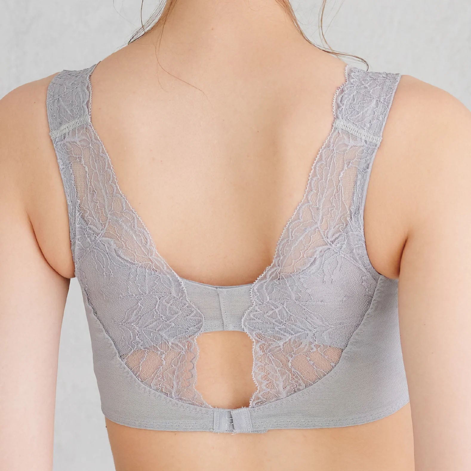 ピタッとブレないブラ(グレー)