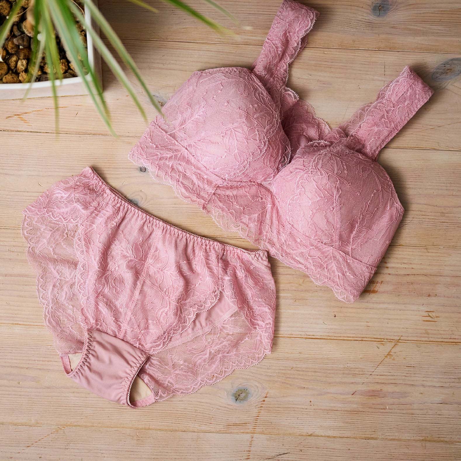 ピタッとブレないブラペアショーツ(ローズ)