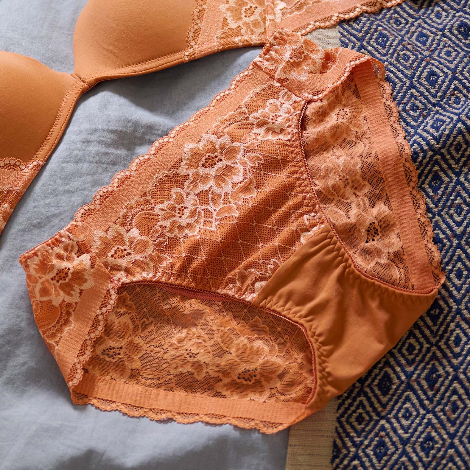 ラクなのにキマるブラペアショーツ(ブラウン)