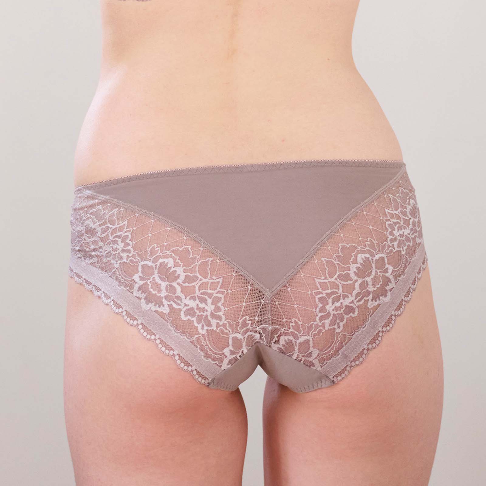 ラクなのにキマるブラペアショーツ-グレー