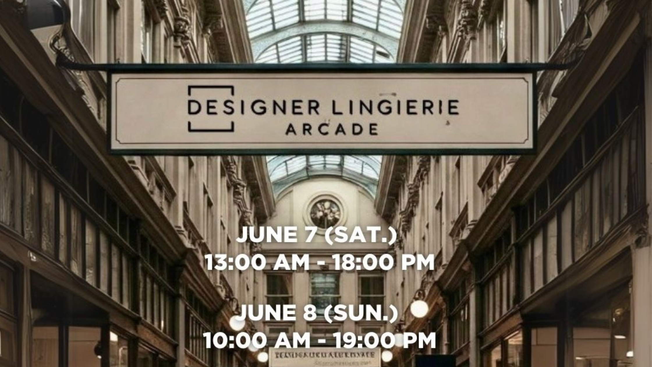 「DESIGNER LINGERIEARCADE」出店のお知らせ